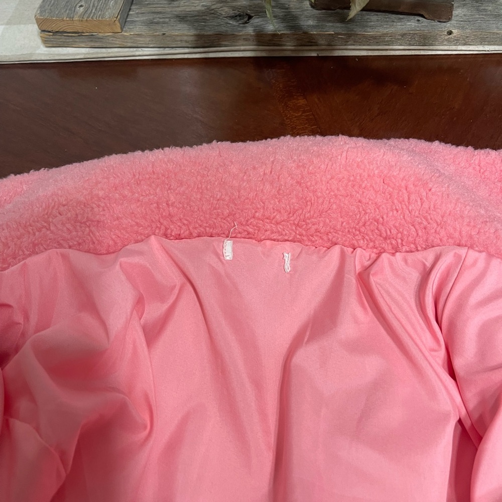 Pink teddy coat faux fur jacket - Picture 6 of 12